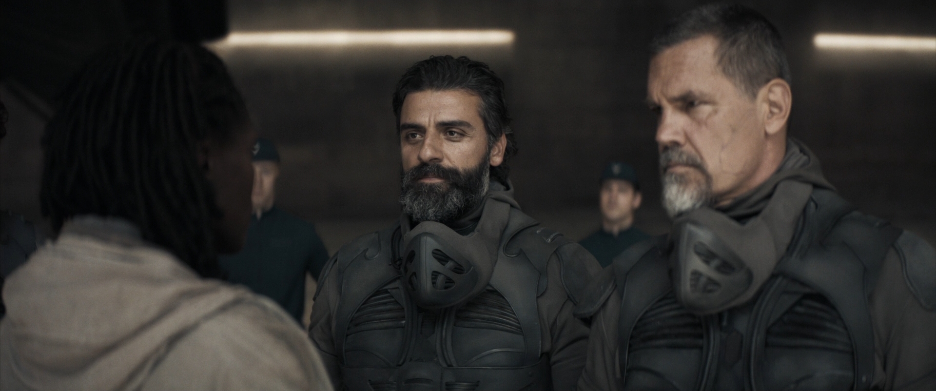Dune (2021) - Oscar Isaac and Josh Brolin as Leto and Gurney
