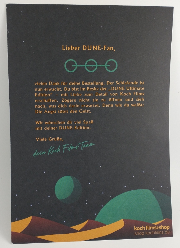 Dune - Koch Films Ultimate Edition note