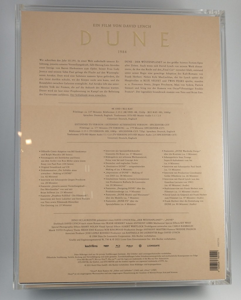 Dune - Koch Films Ultimate Edition box rear